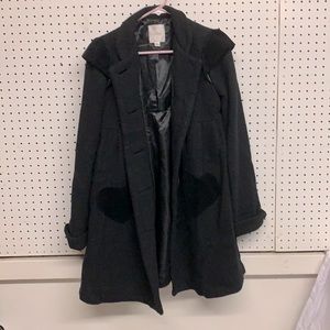 Erin Fetherston (Project Runway winner) for Target black heart detail coat